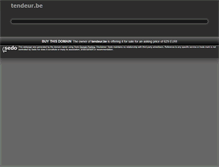 Tablet Screenshot of fr.tendeur.be